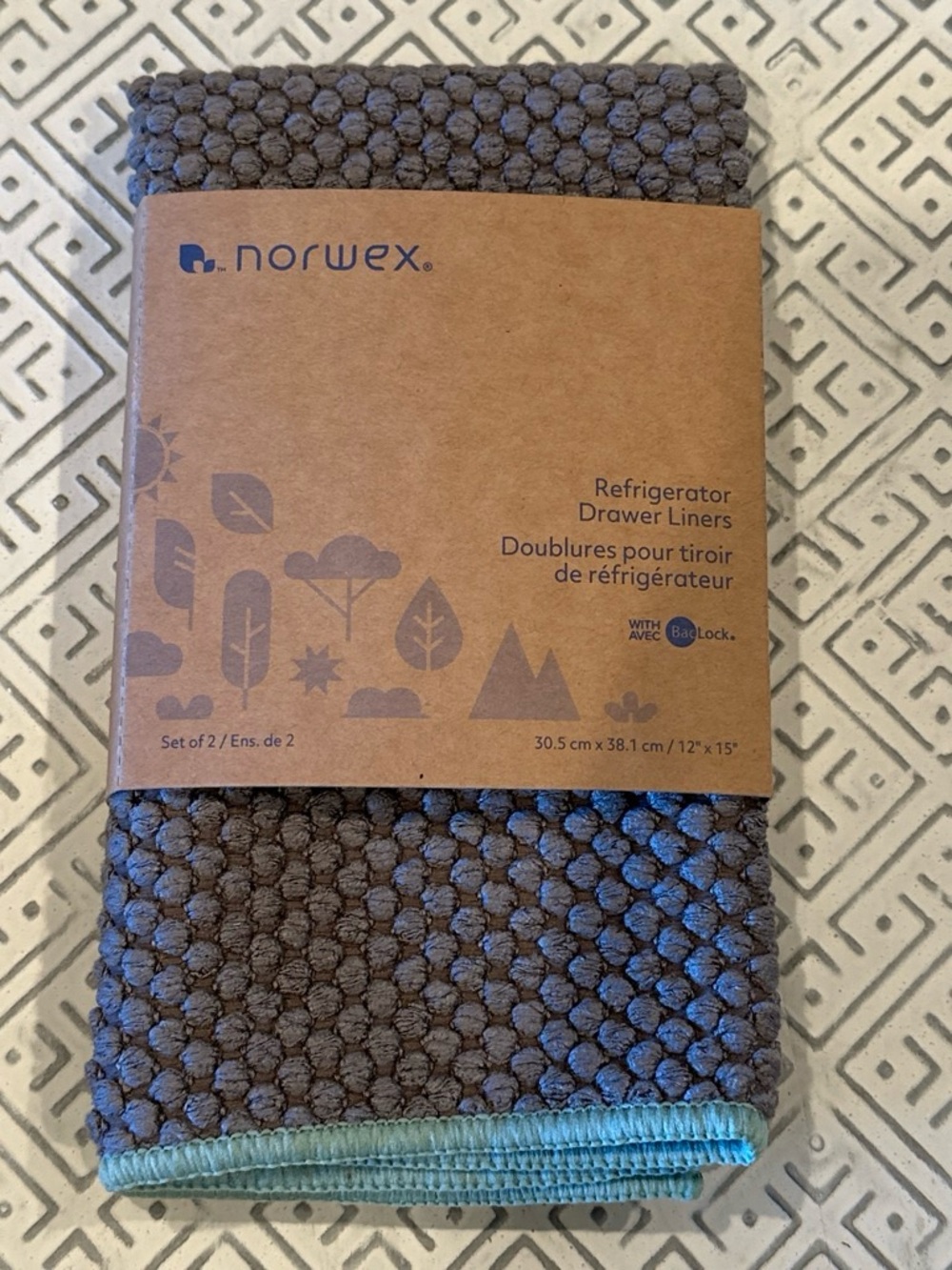 Norwex Refrigerator Drawer Liners - Only 1 NEW